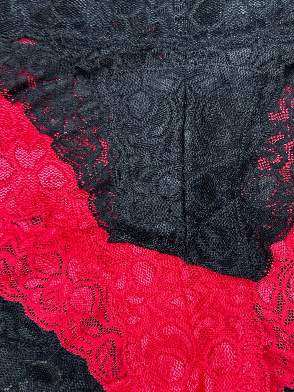 Quince Stretch Lace Cheeky Brief Panty 3 Pack Size Medium Black Pink Lingerie
